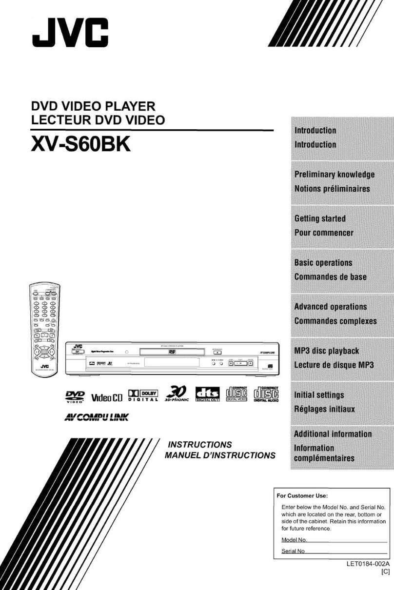 JVC XV-S6OBK User manual