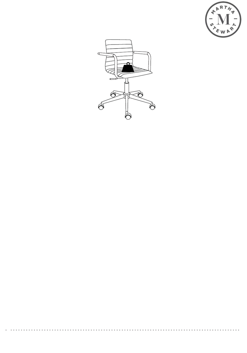 Martha Stewart CH-142370-WH-GLD-MS User manual