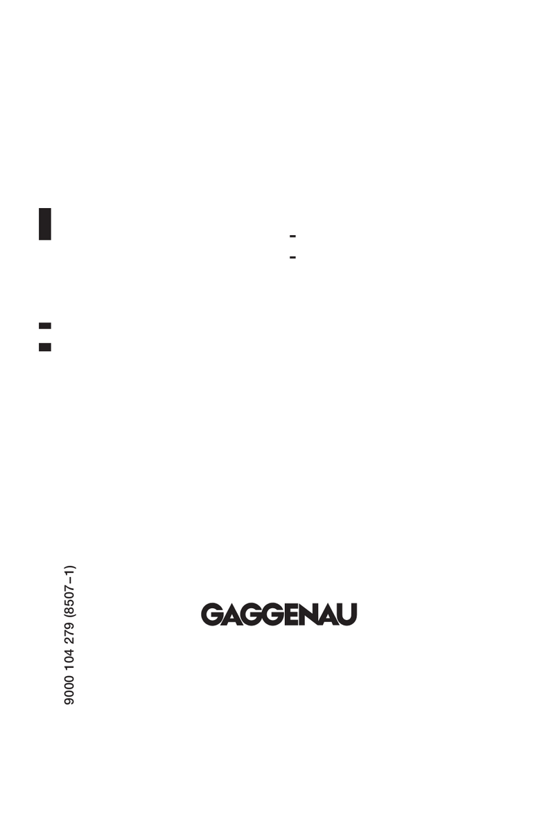 Gaggenau GI 203-160 operating instructions