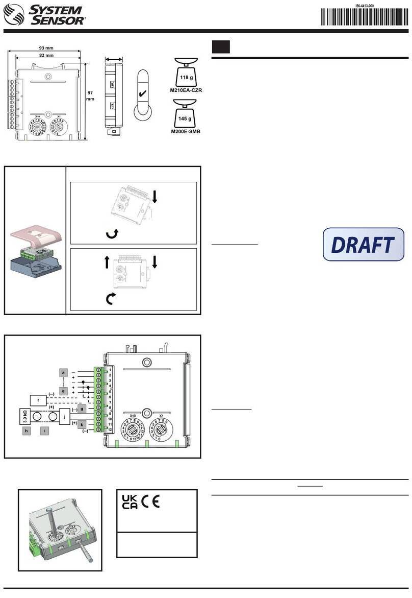 System Sensor M210E-CZR User manual