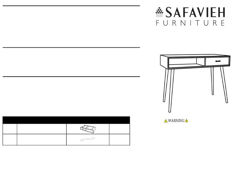 Safavieh Furniture DSK5700 Quick assembly instructions