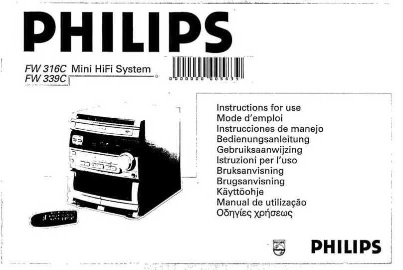 Philips FW 316C Instructions for use
