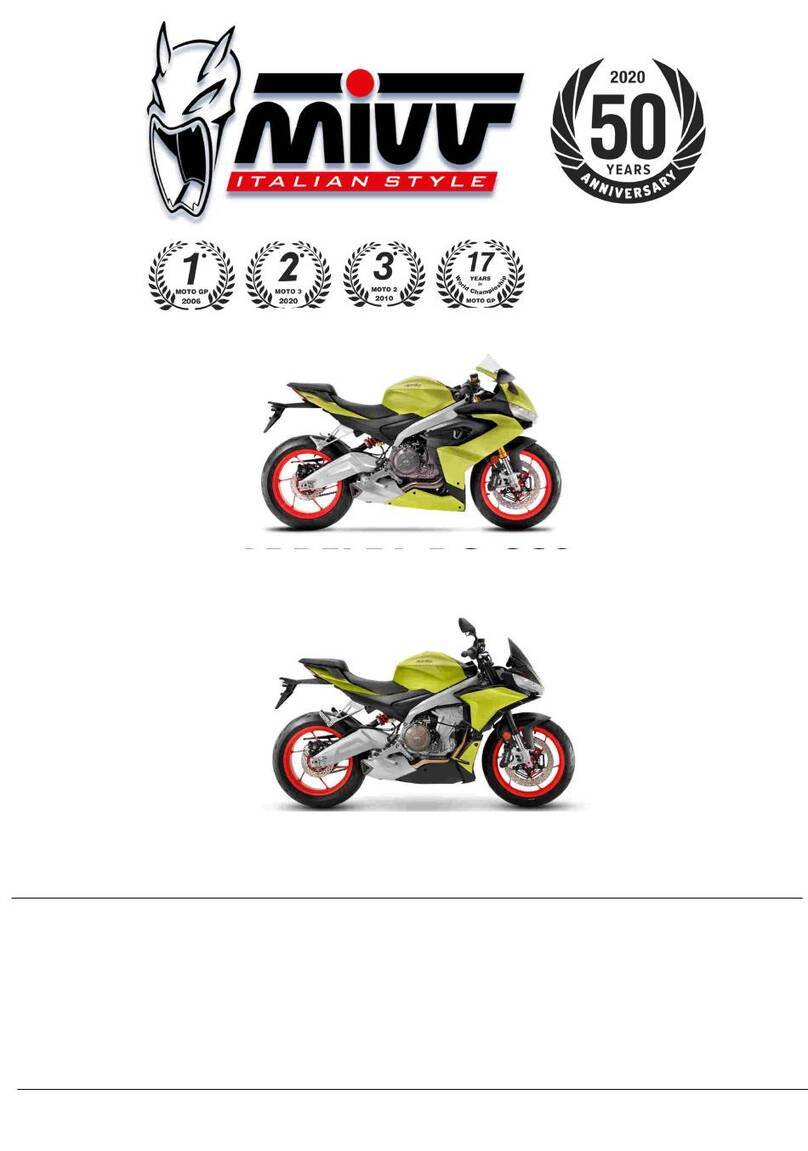 MIVV APRILIA RS 660 2023 User manual