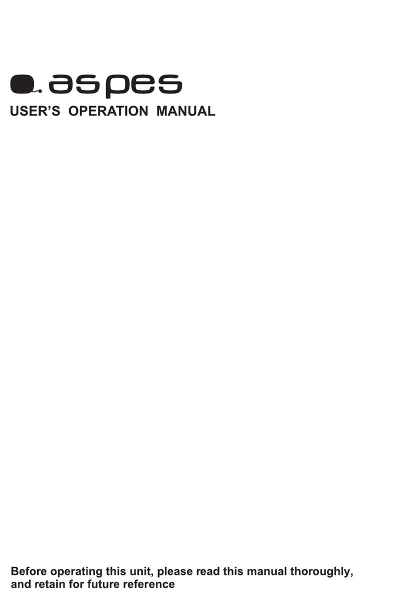 Aspes AL7201ED User's operation manual