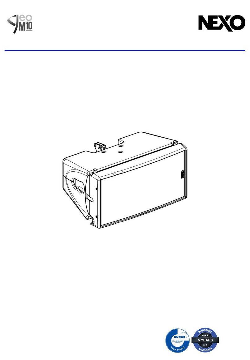 Nexo GEOM1012-I User manual