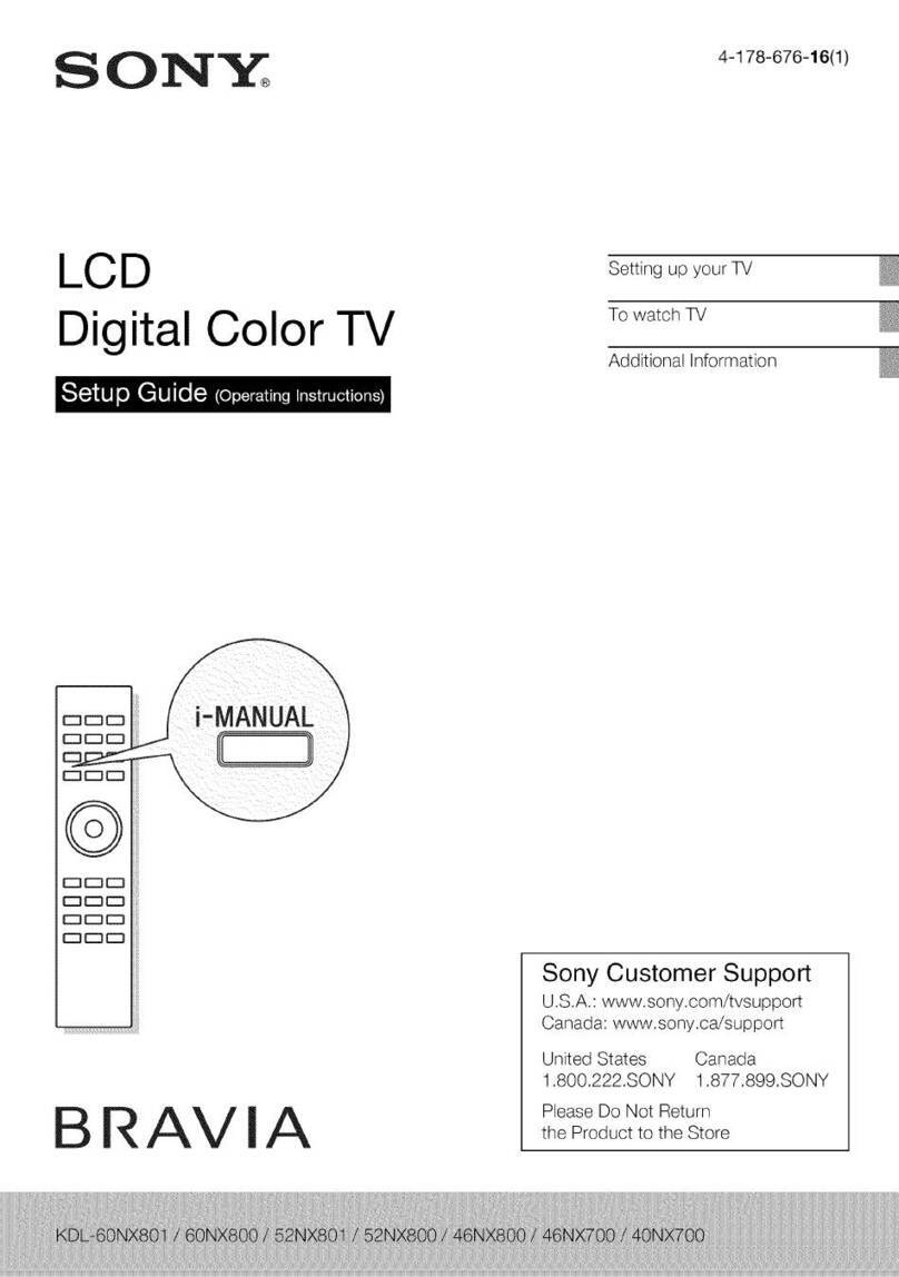 Sony KDL-60NX801 Setup guide
