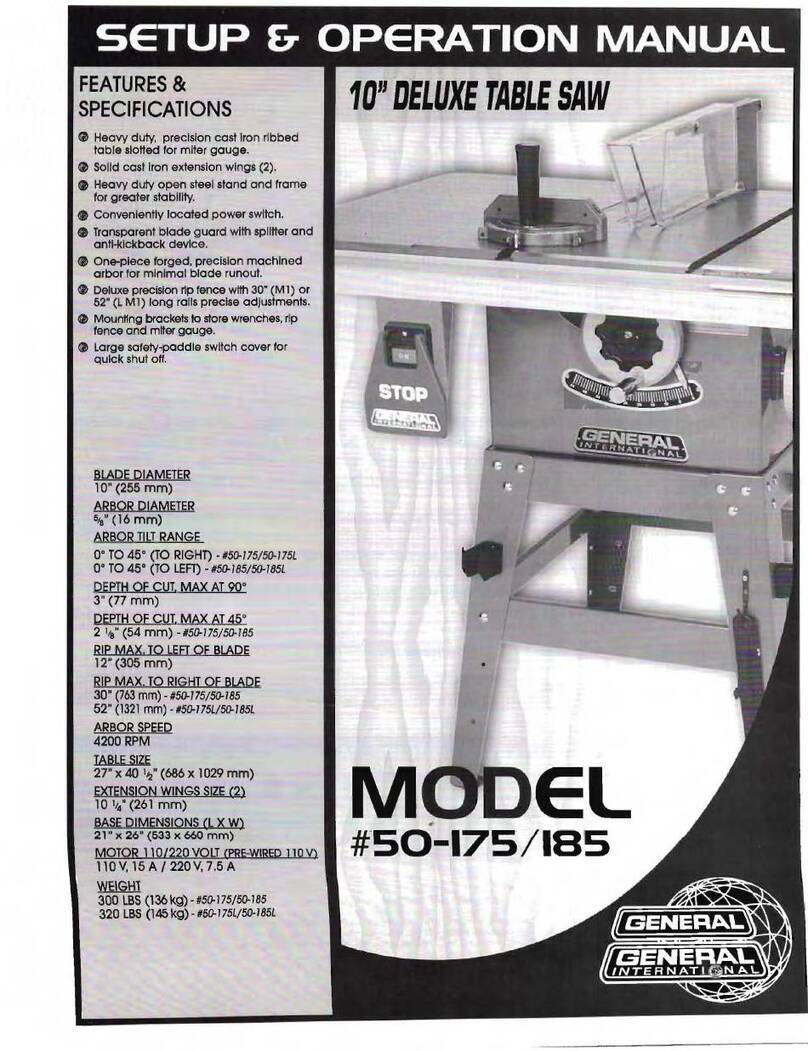General International 50-175 Setup & operation manual General International 50-175 Setup & operation manual