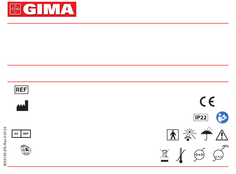Gima TLC5000 Use and maintenance book