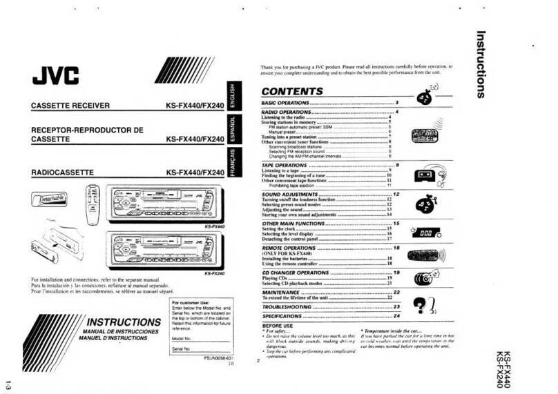 JVC KS-FX440 User manual