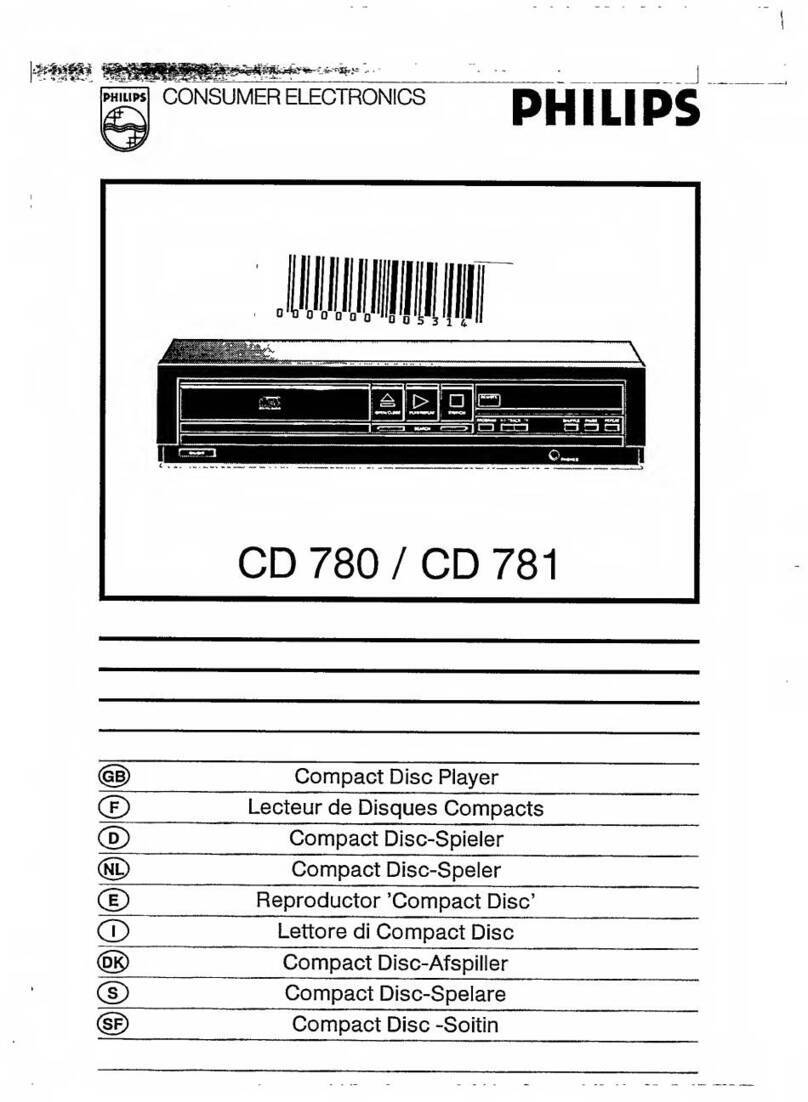 Philips CD 780 User manual