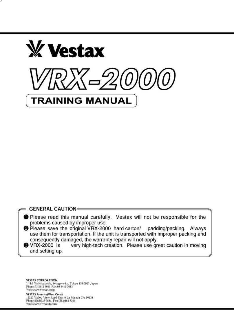 Vestax WRX-2000 Installation guide Vestax WRX-2000 Installation guide