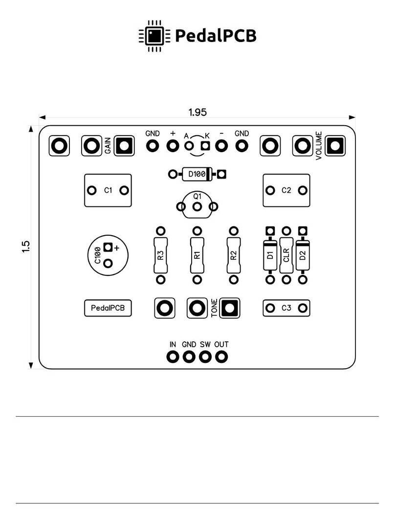 PedalPCB Slumlord Overdrive quick start guide