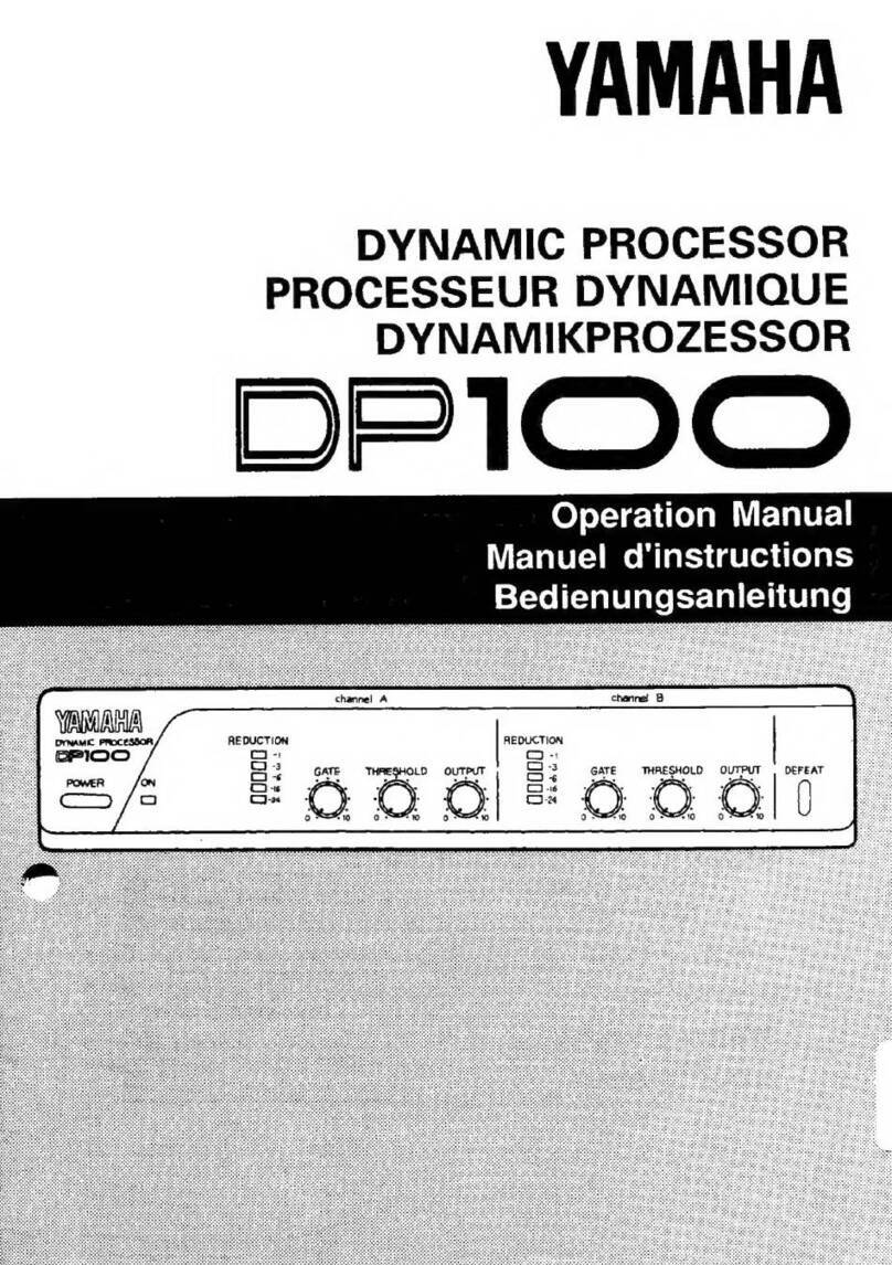 Yamaha DP100 User manual Yamaha DP100 User manual