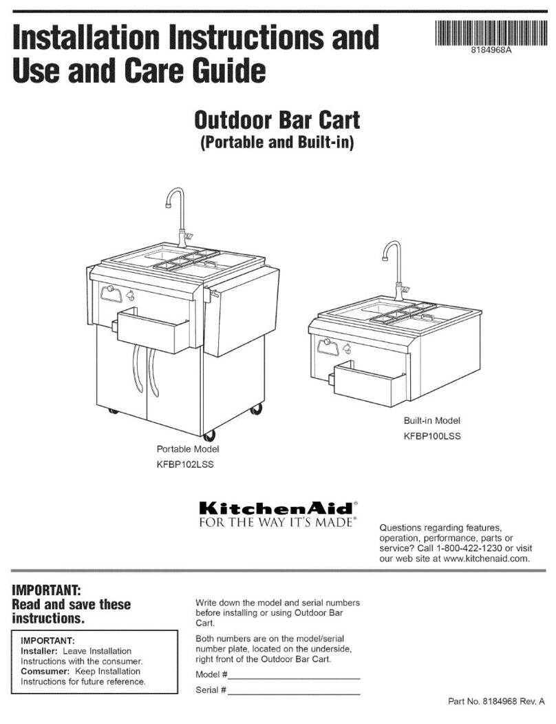 KitchenAid KFBP102LSS User manual