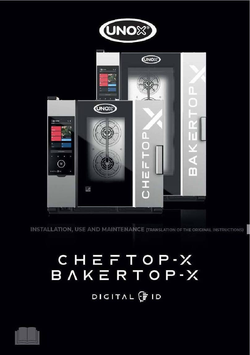 Unox DIGITAL.ID CHEFTOP-X Installation, use and maintenance