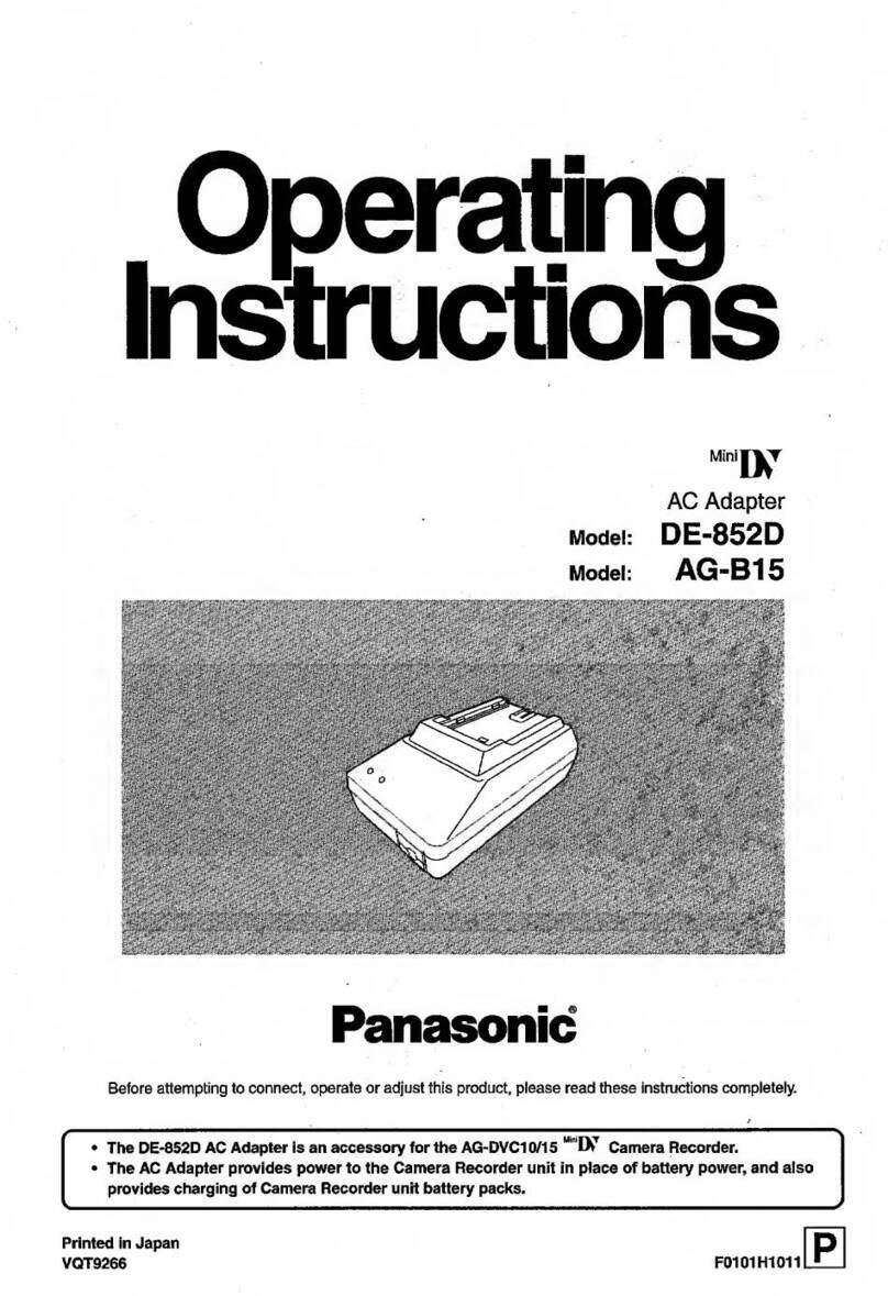 Panasonic DE-852D User manual