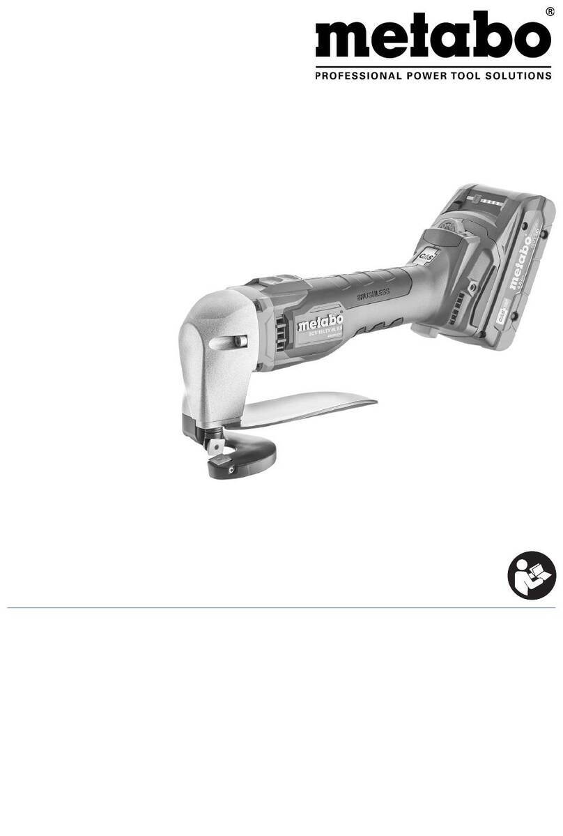 Metabo NIV 18 LTX BL 1.6 instructions