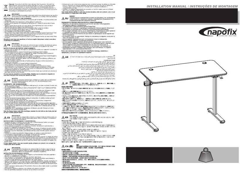 Napofix Secretaria GMD1130R installation manual