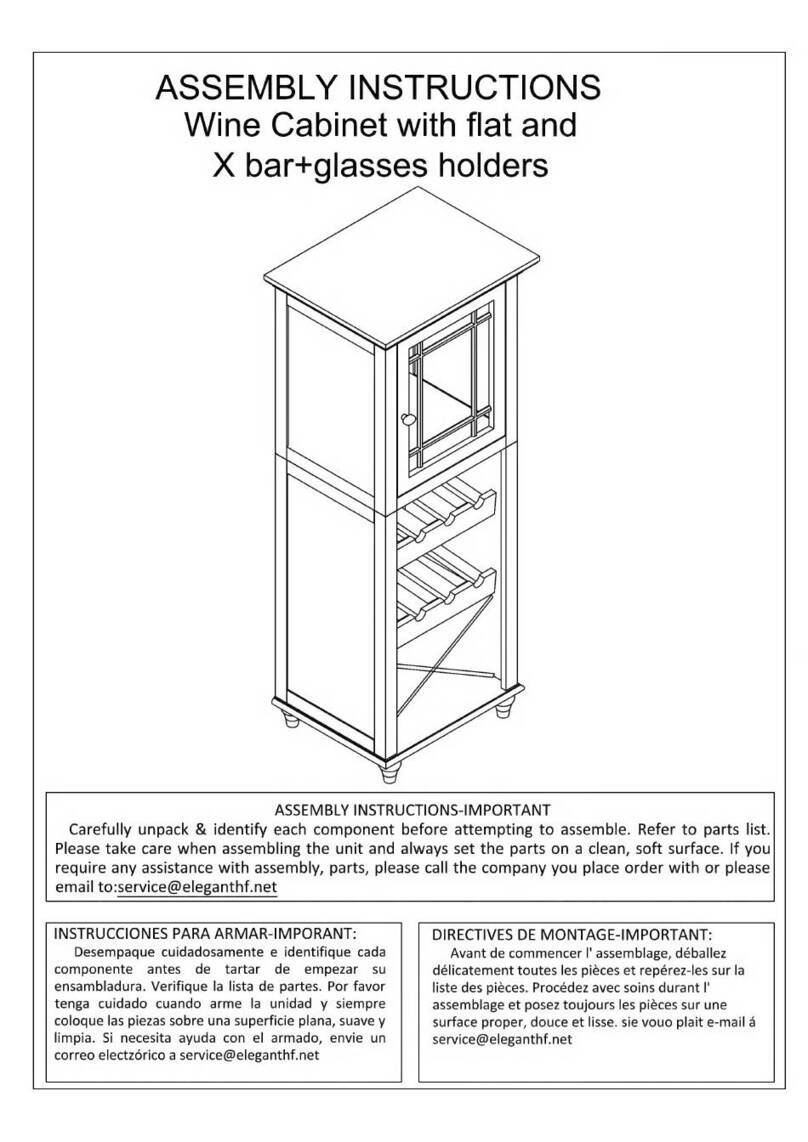 ELEGANT HOME HDT709W Assembly instructions