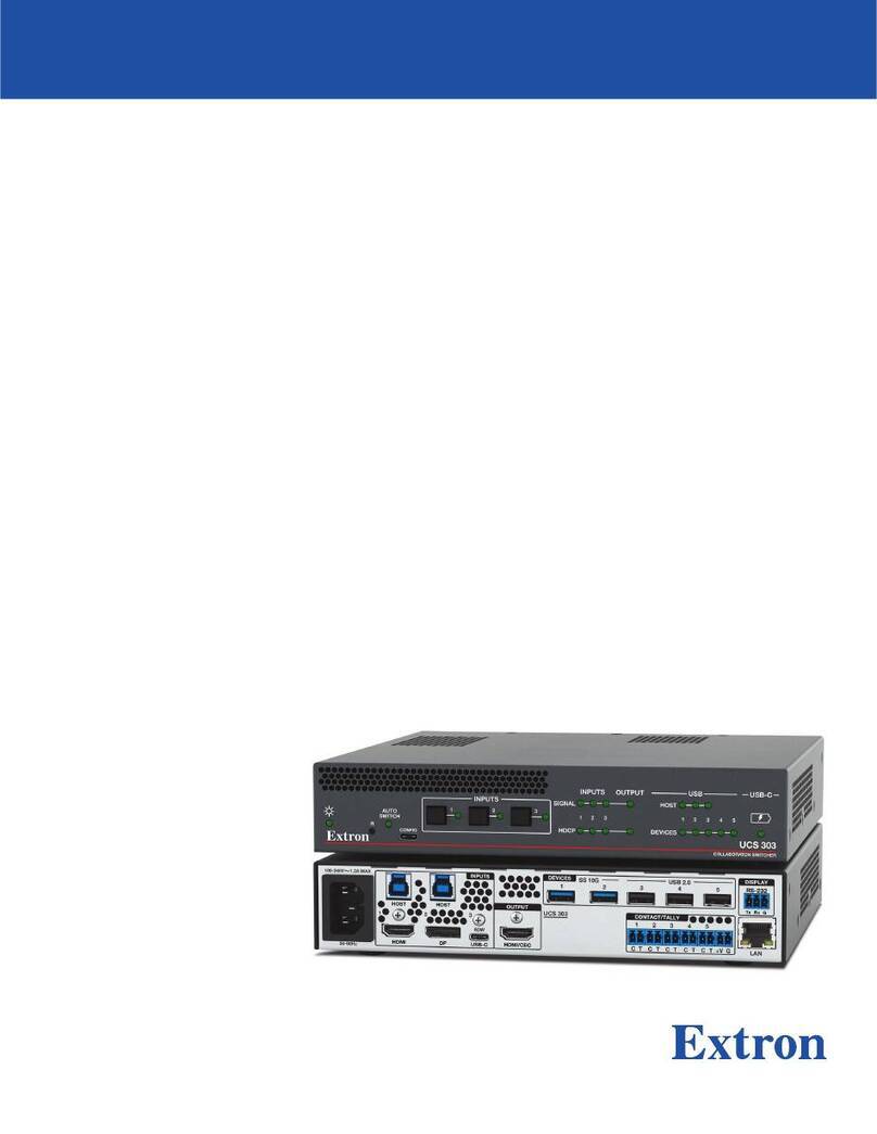 Extron electronics UCS 303 User manual