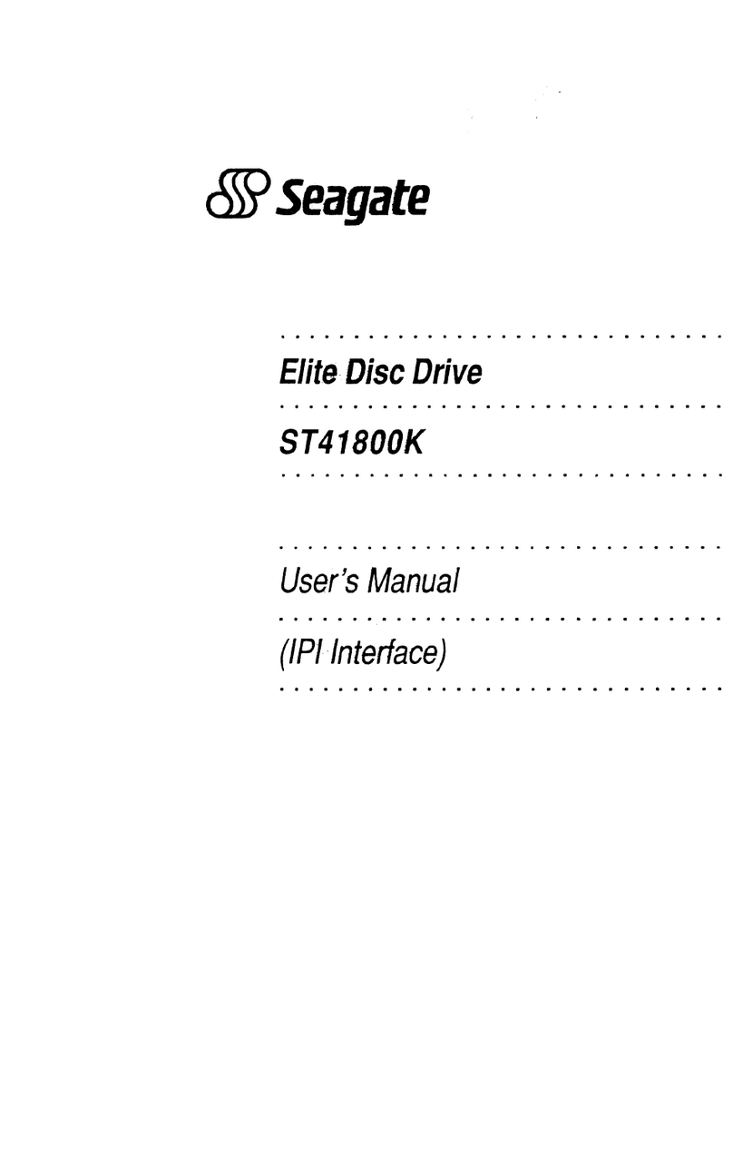 Seagate ST41800K User manual