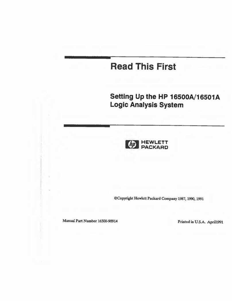 HP 16500A User instructions