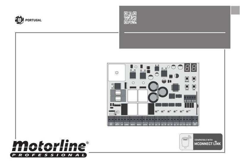 Motorline professional MC62 User's and installer's manual