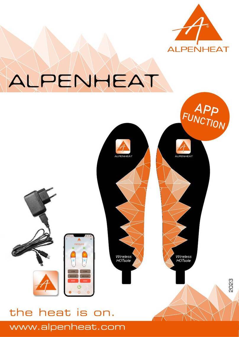 ALPENHEAT WireLess HotSole user manual