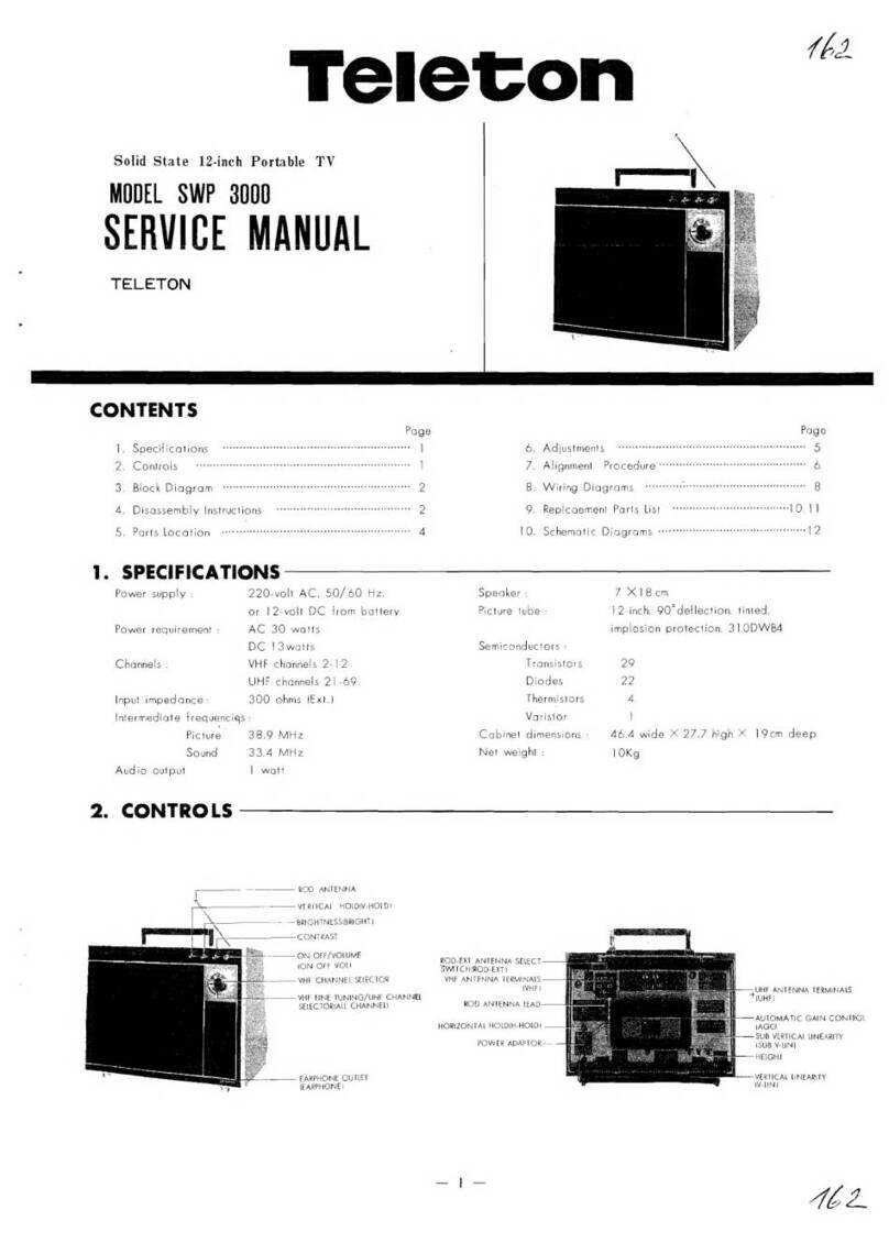 Teleton SPW 3000 Service manual