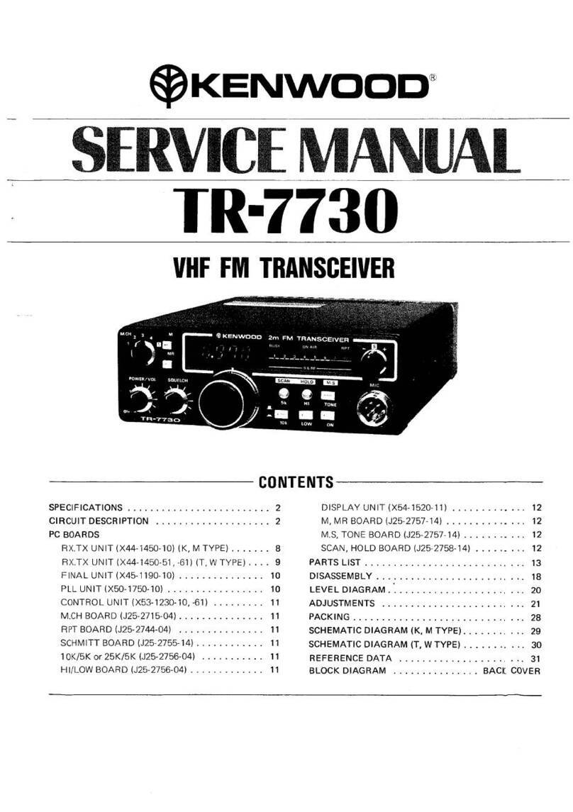 Kenwood TR-7730 User manual