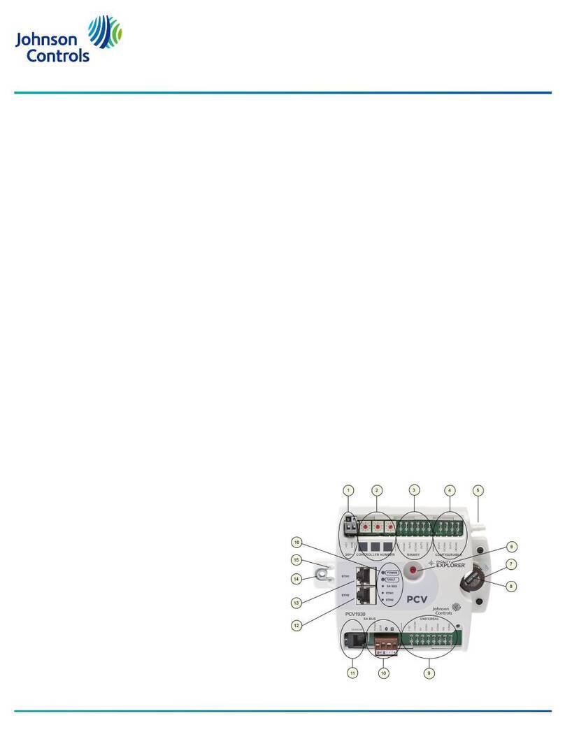 Johnson Controls FX-PCV1930 installation guide