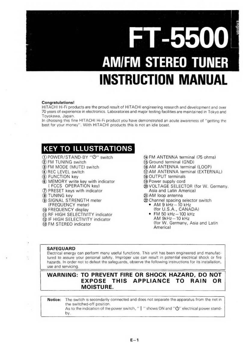 Hitachi FT-5500 instruction manual