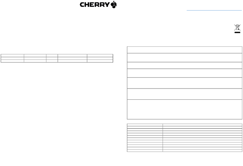 Cherry AK-C8112 Instructions and Safety Information