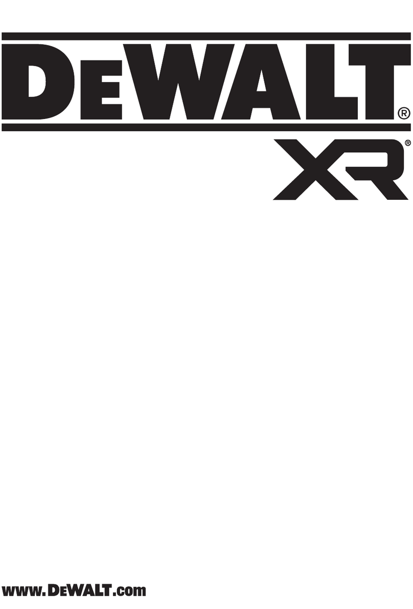 DeWalt XR DCD100 User manual