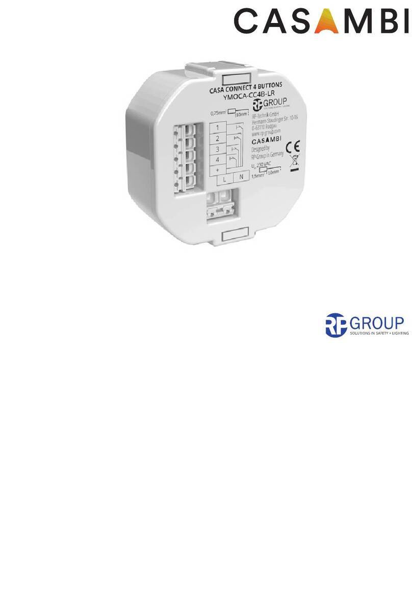 RP GROUP Casambi YMOCA-CC4B-LR Mounting instructions