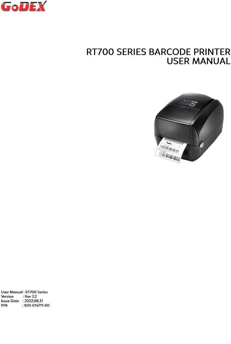 Godex RT700 SERIES user manual