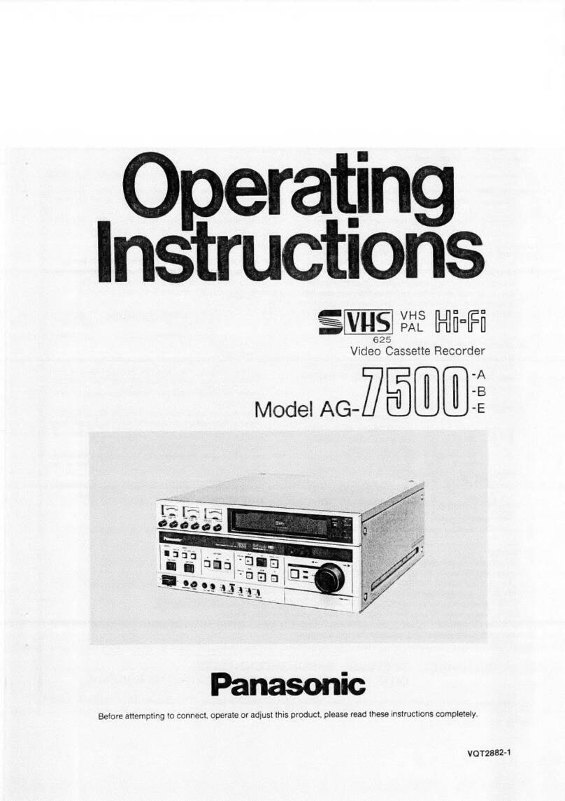 Panasonic AG-7500 User manual