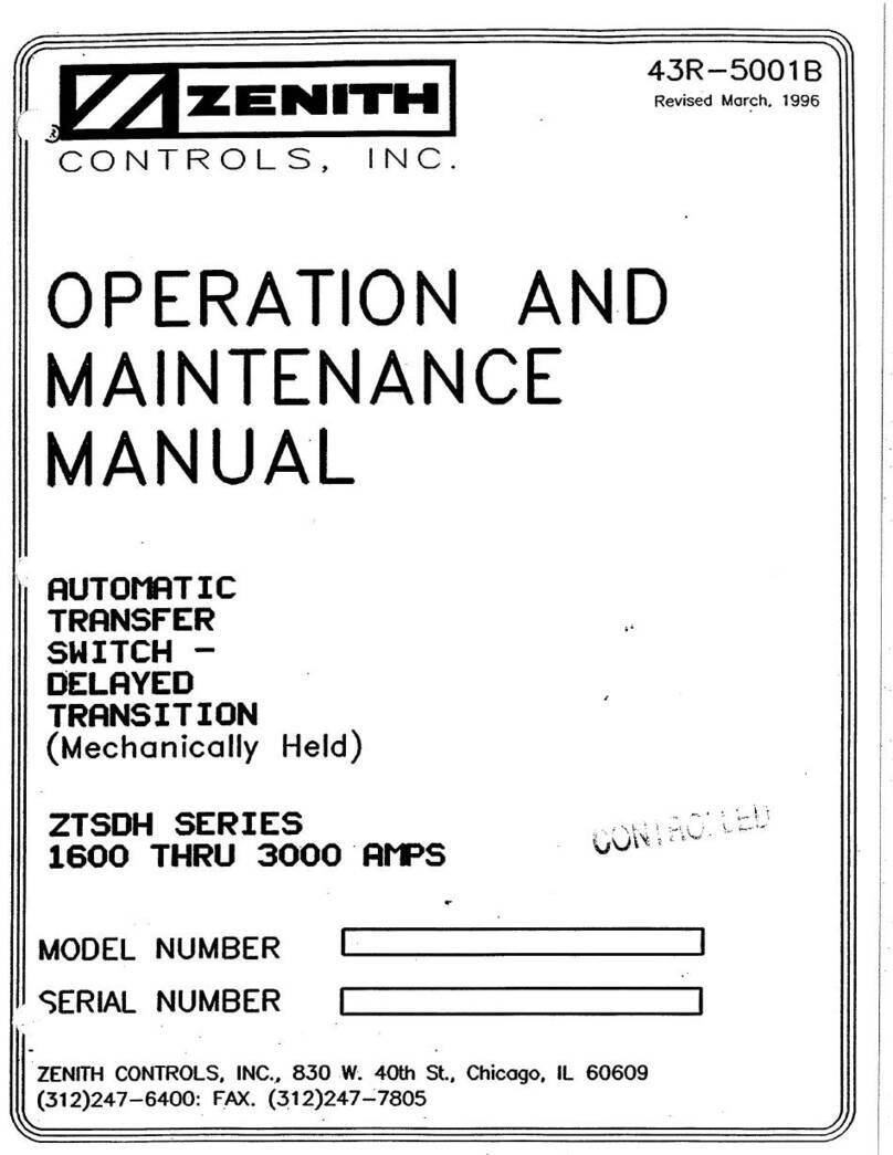 Zenith ZTSDH Series Operation and maintenance manual