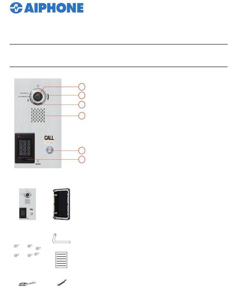 Aiphone IX-DVF-10KP Installation and programming guide