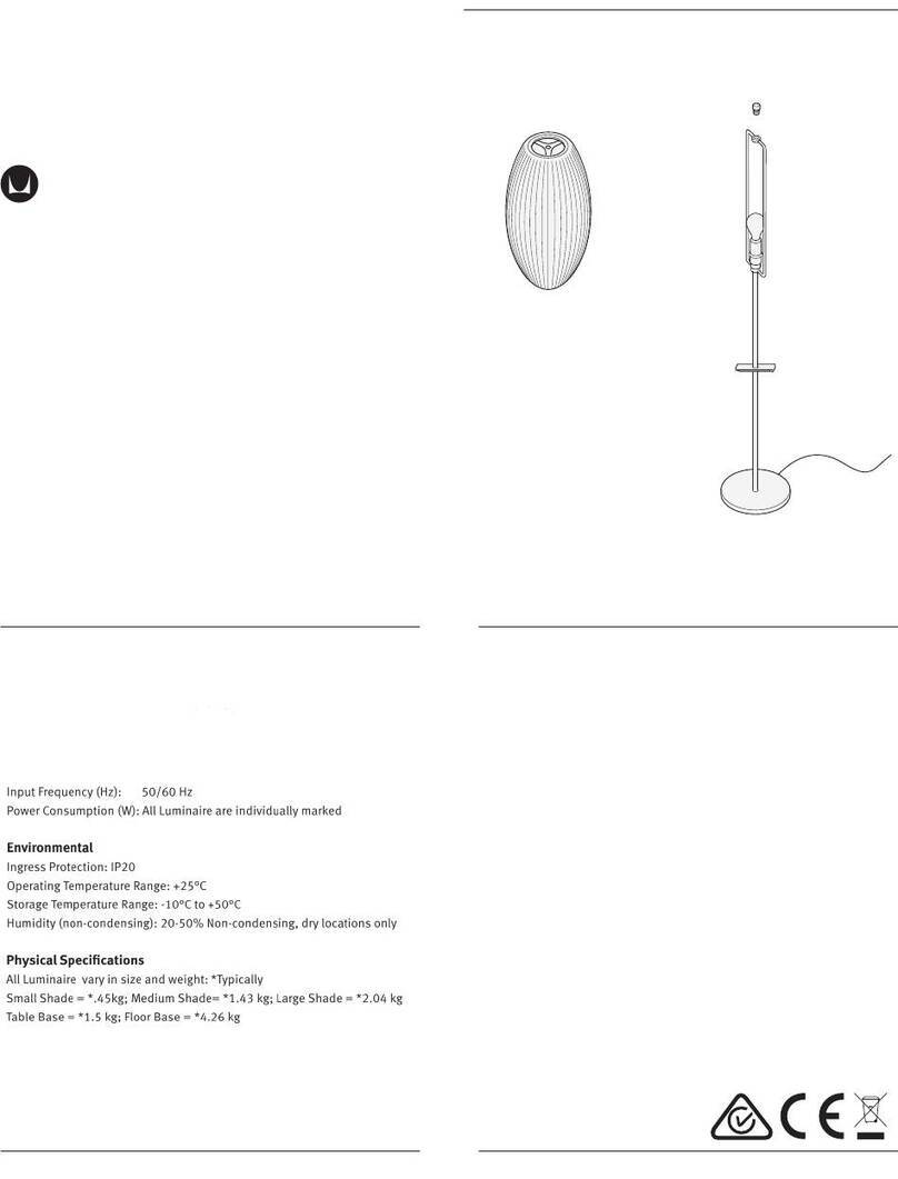 Herman Miller Nelson Bubble Lotus Table Lamp User manual