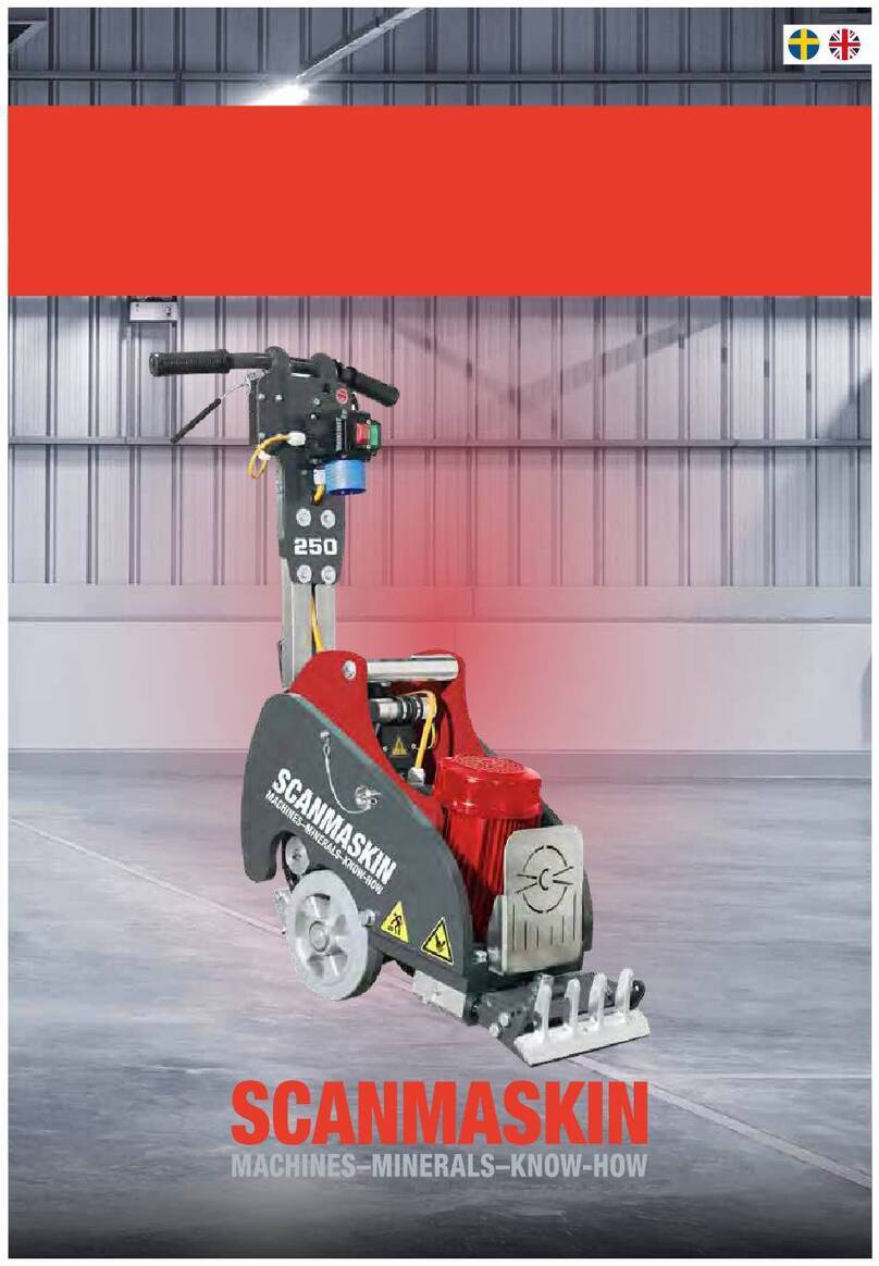 SCANMASKIN Stripper 250 World Series instruction manual
