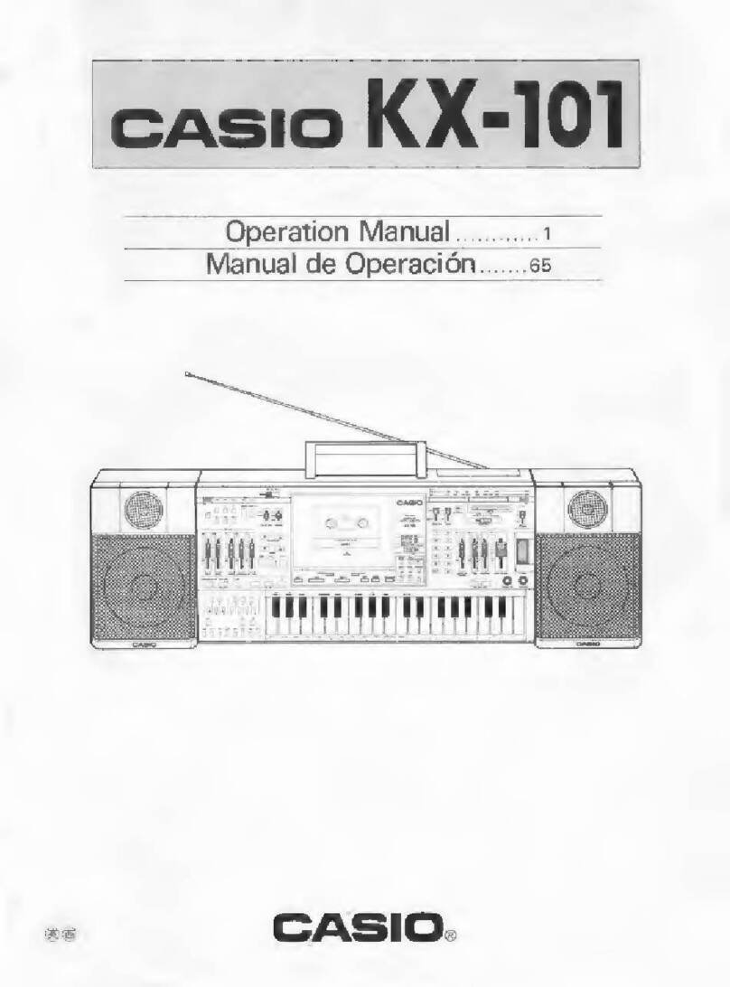 Casio KX-101 Operation manual Casio KX-101 Operation manual
