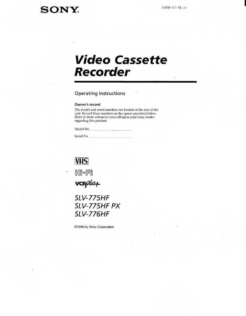 Sony VCRplus+ SLV-775HF User manual