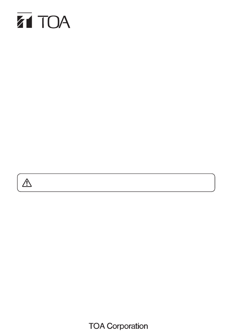 Toa N-8610RM installation manual