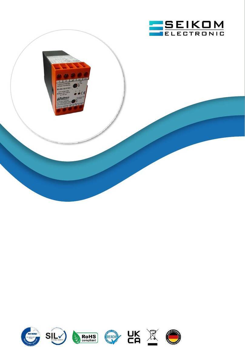 Seikom Electronic NLSW 45-3 SIL1 User manual