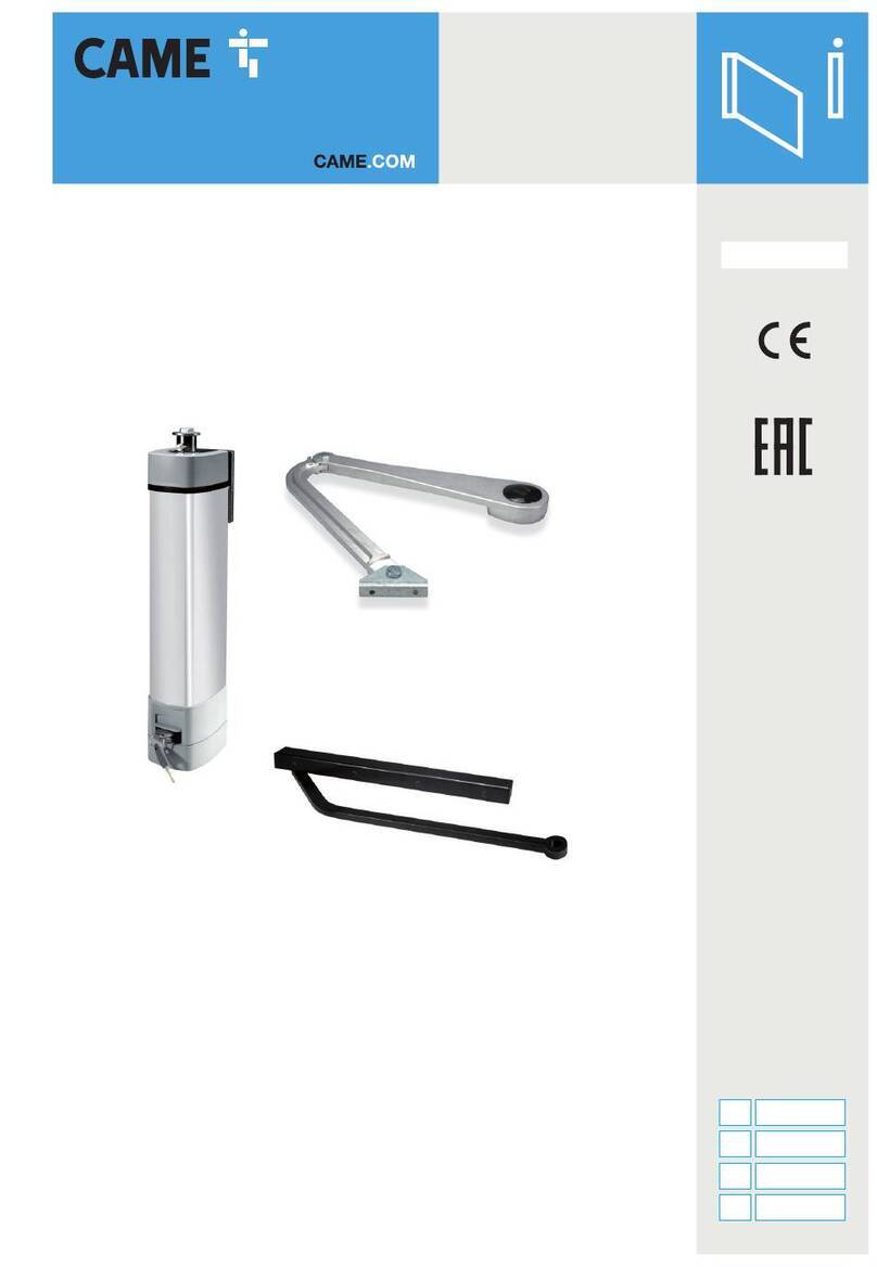 CAME STYLO User manual CAME STYLO User manual