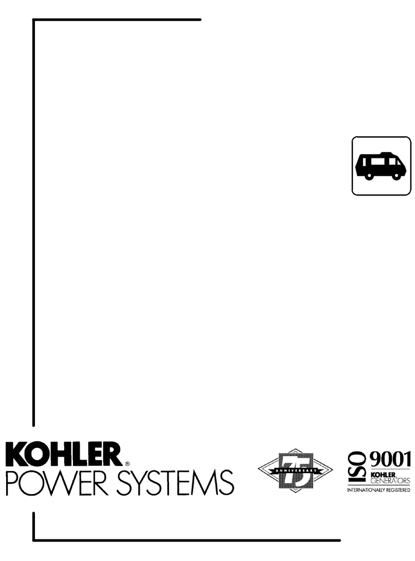 Kohler 7CCO Operation and installation manual