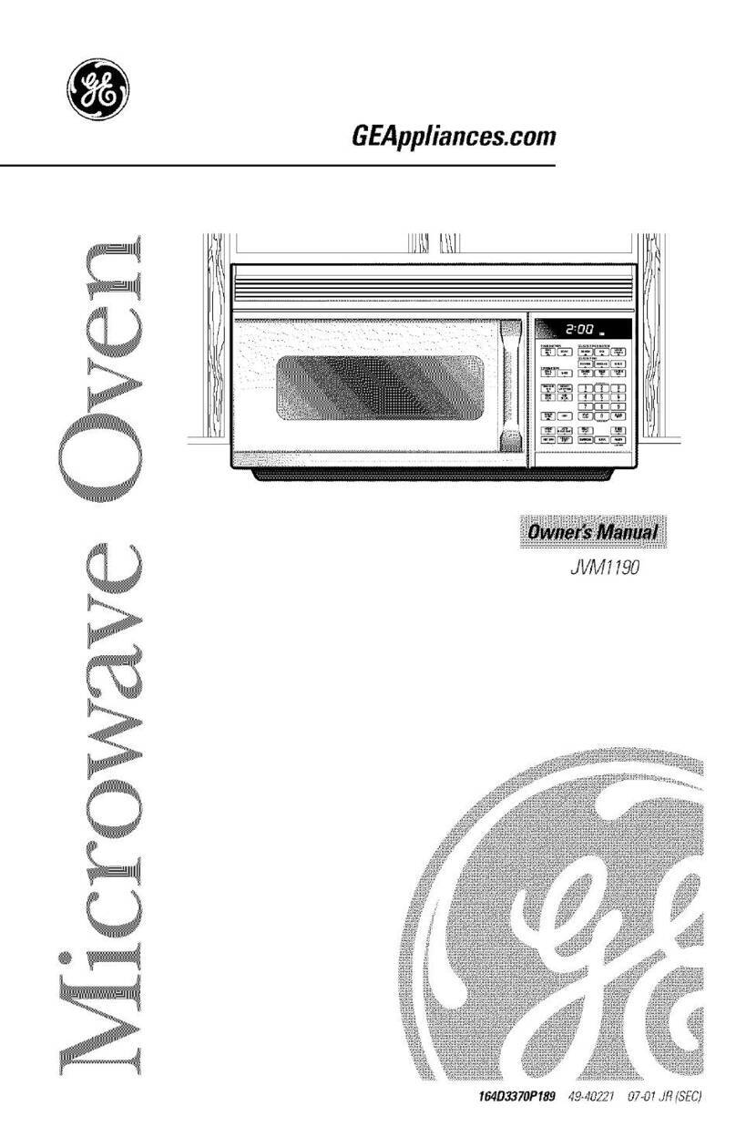 GE JVM1190 User manual