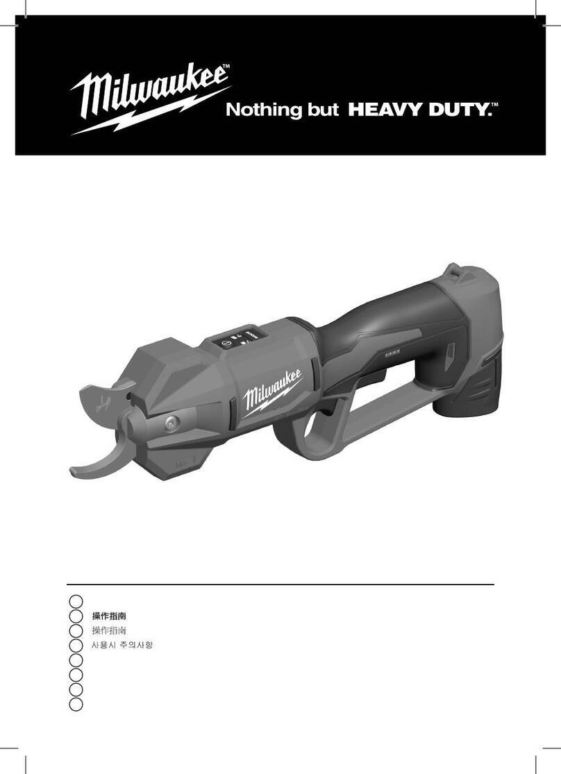 Milwaukee HEAVY DUTY M12 BLPRS User manual