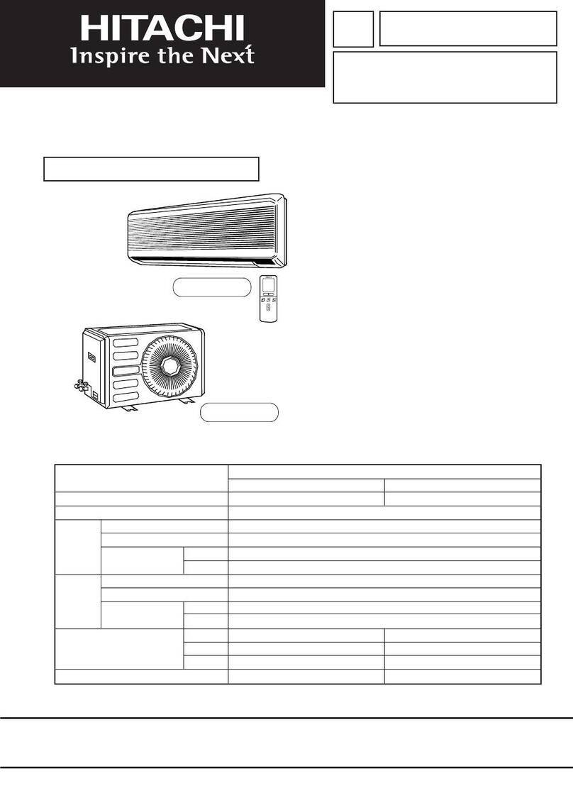 Hitachi RAS-14CH4 User manual
